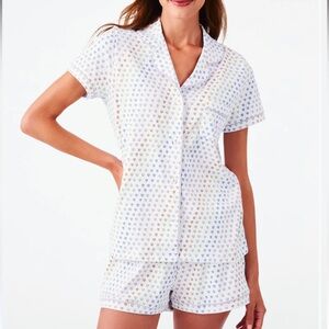 Roller Rabbit Disco Hearts Polo Pajamas (Rainbow)